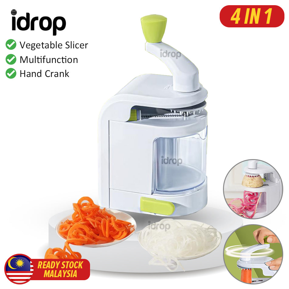 Vegetable Spiralizer Multifunctional Hand Crank Grater Rotary