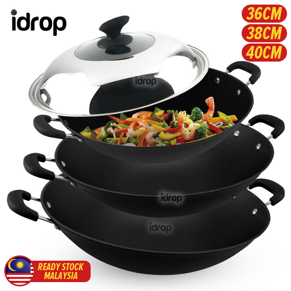 idrop PRE ORDER [ 50 / 60 / 70 / 80CM ] EXTRA LARGE Cooking Wok Thick