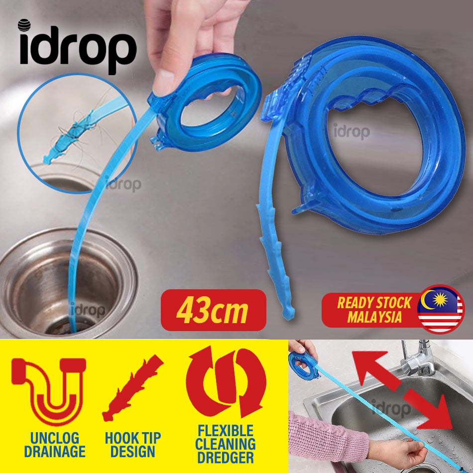 Drain Clog Cleaner Flexibility Sink Plumbing Cleaning With Hook