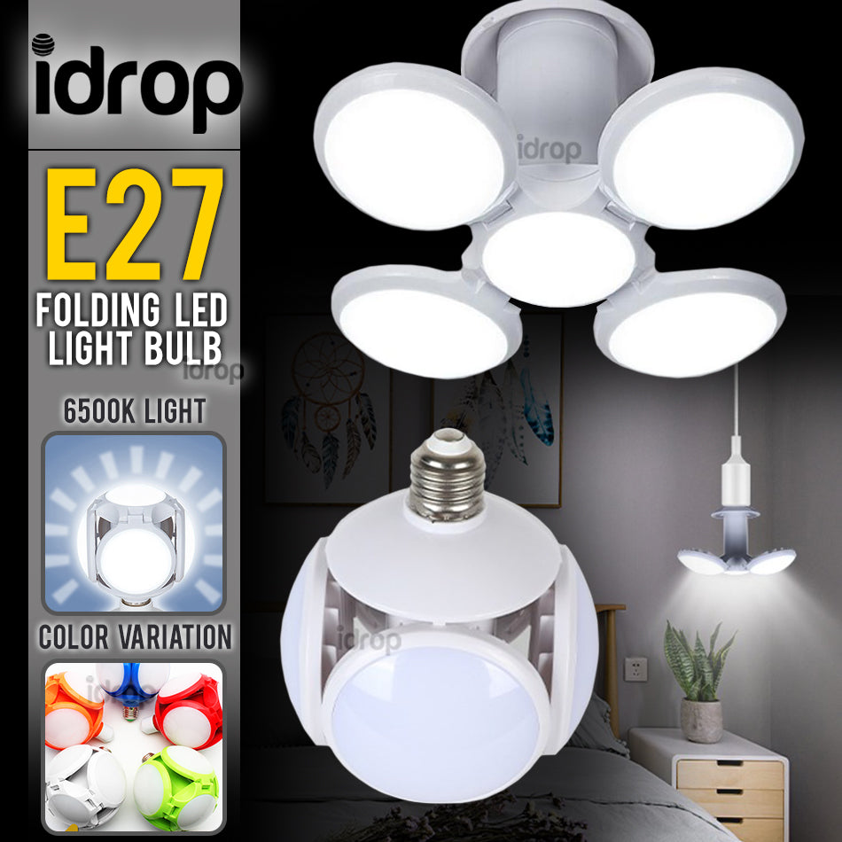 idrop E27 6500K 40W Football LED UFO Folding Bright Lightbulb Light