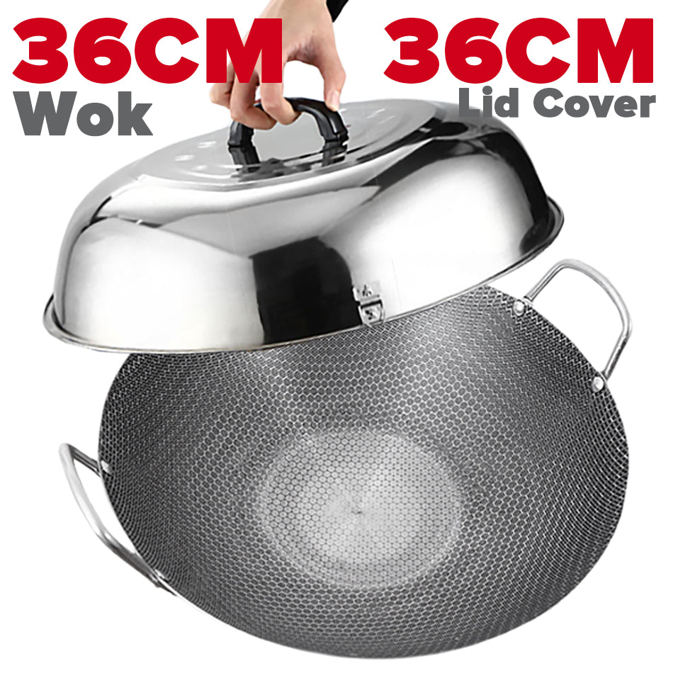 Aluminium Wok Cover 43-57cm / Penutup Kuali