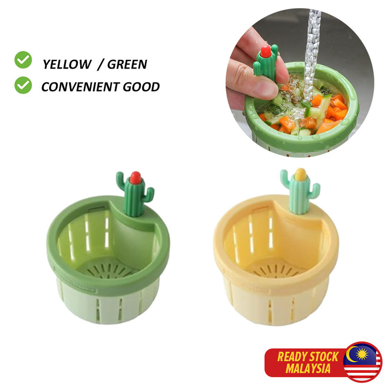 idrop 7.5CM Creative Filtration Waste Cactus Drain Bag / Beg Longkang Kaktus Sisa Penapisan Kreatif 7.5CM / 7.5CM创意过滤废物仙人掌排水袋