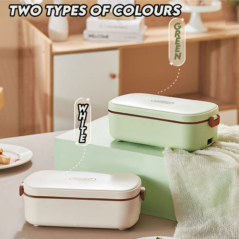 idrop Water-Free Electric Heating Lunch Box / Kotak Makan Tengah Hari Pemanasan Elektrik Tanpa Air / 免水电热饭盒