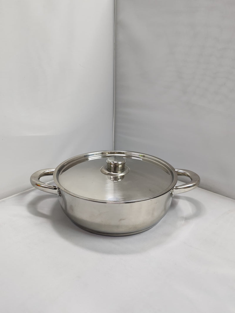 idrop 24CM Stainless Steel Hot Pot Frying Pan / Kuali Goreng Keluli Tahan Karat 24CM  / 24CM 不锈钢煎锅