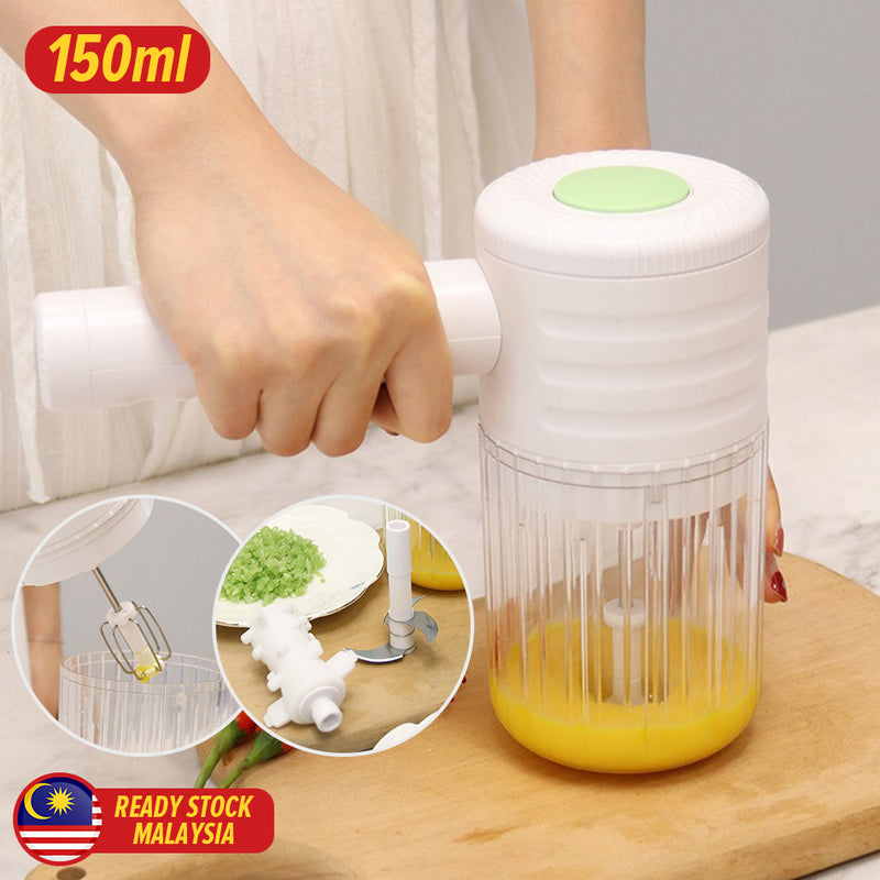 idrop [ 3 IN 1 ] Multifunction Mixer 40W Rechargeable / Blender Pengisar Pelbagai Guna / 40W充电式三合一料理机