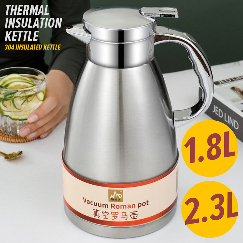 1.6/2/3L Thermal Insulation Pot Portable Heat Kettle Coffee Tea Vacuum  Flasks Stainless Steel Smart
