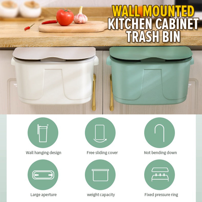 Kitchen Cabinet Mounted Trash Can Garbage Bin / Tong Sampah Gantung Dapur / 柜式垃圾桶垃圾桶