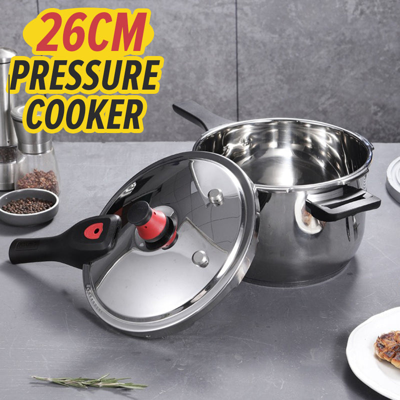 idrop [ 26CM ] 8 Liter Pressure Cooker / Pemasak Tekanan Keluli Tahan Karat / 26CM旺龙压力锅(S系列)(8L)