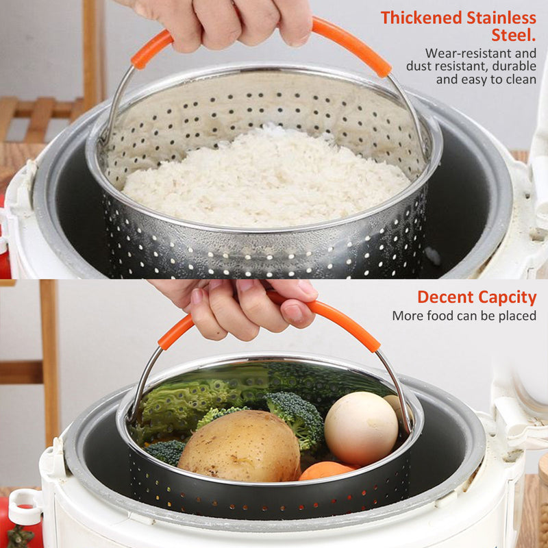 idrop [ 2L / 3L ] Stainless Steel Rice Steamer Strainer Basket / Bekas Cuci Basuh Beras Keluli Tahan Karat / [ 2L / 3L ] 不锈钢蒸饭箩筐