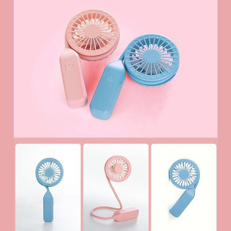 idrop USB Portable Hands-Free Flexible Rechargeable Fan 2000mAh / Kipas Mudah Alih Fleksibel / 可收纳手持挂脖风扇(2000毫安)