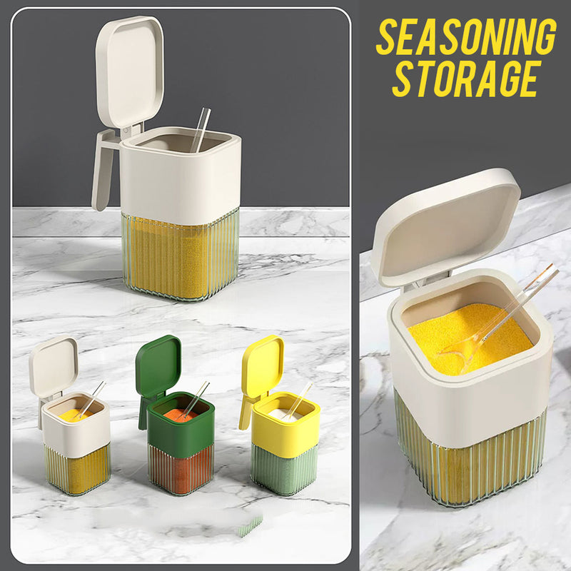 idrop [ 3PCS ] Wall Mounted Kitchen Seasoning Box / Kotak Penyimpanan Perencah 3pcs / 壁挂轻奢调味盒 (三组)