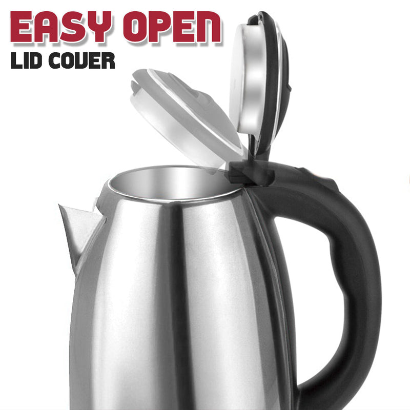 idrop [ 2 LITER ] Electric Heat Kettle Stainless Steel 1500W / Cerek Air Elektrik Keluli Tahan karat 2.0L 1500W / 不锈钢电水壶