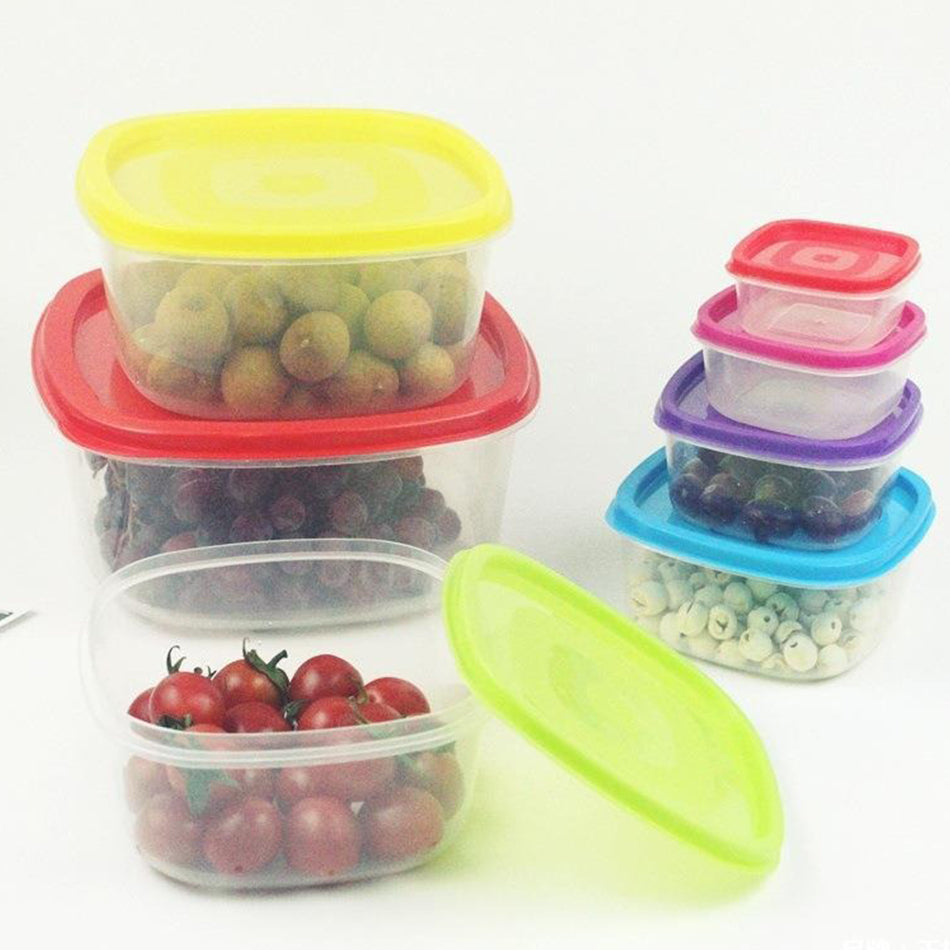 idrop [ 7 PCS ] Food Storage Plastic Box in Various Sizes / Kotak Beka