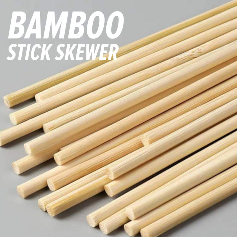 idrop [ 48-50pcs ] Long Thick Bamboo Food Skewer 30CM x 0.5CM / Lidi Buluh Makanan / 30CM长5MM粗竹签(48-50支)