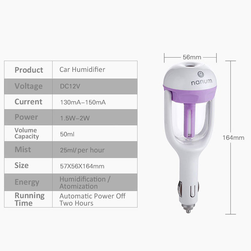 idrop Car Aromatherapy Humififier Car Charger Plug / Alat Pelembab Udara Kereta / 车载香薰加湿器