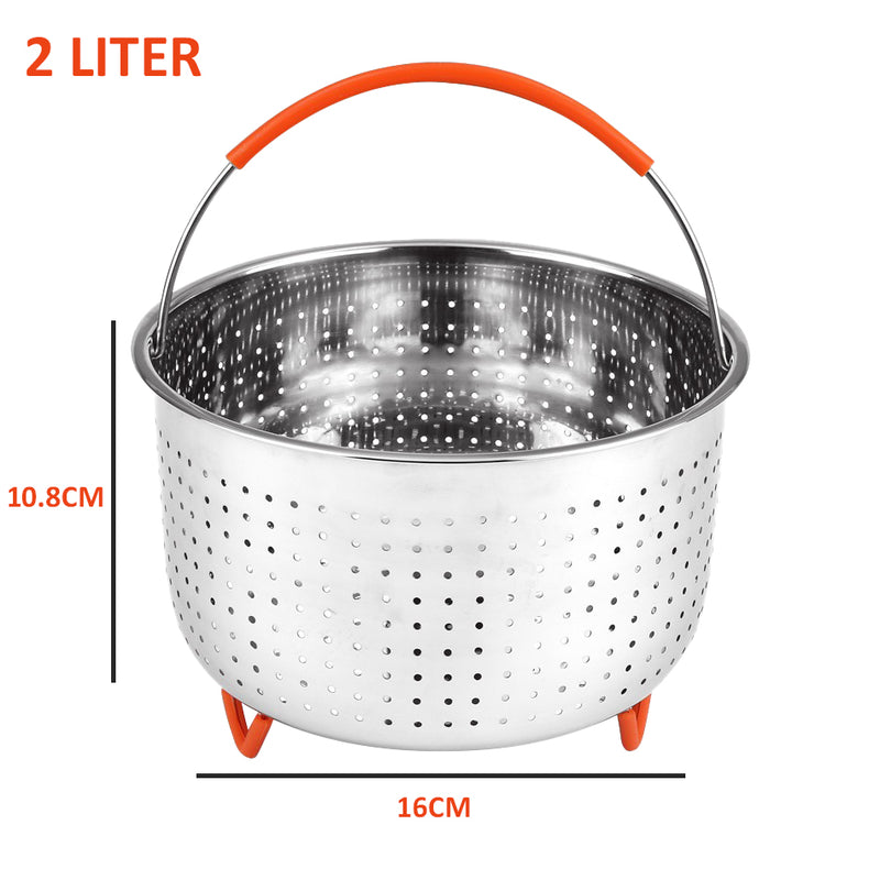 idrop [ 2L / 3L ] Stainless Steel Rice Steamer Strainer Basket / Bekas Cuci Basuh Beras Keluli Tahan Karat / [ 2L / 3L ] 不锈钢蒸饭箩筐