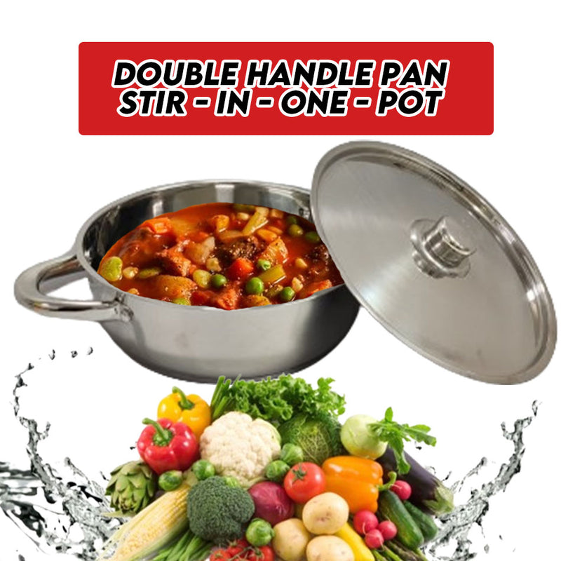 idrop 24CM Stainless Steel Hot Pot Frying Pan / Kuali Goreng Keluli Tahan Karat 24CM  / 24CM 不锈钢煎锅