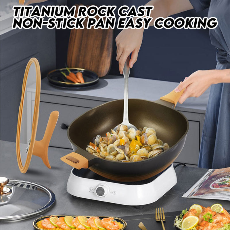 idrop 32CM Non-Stick Steamer Light Titanium Pot / Periuk Titanium Ringan Pengukus Tidak Melekat 32CM / 32CM不粘蒸锅轻钛锅