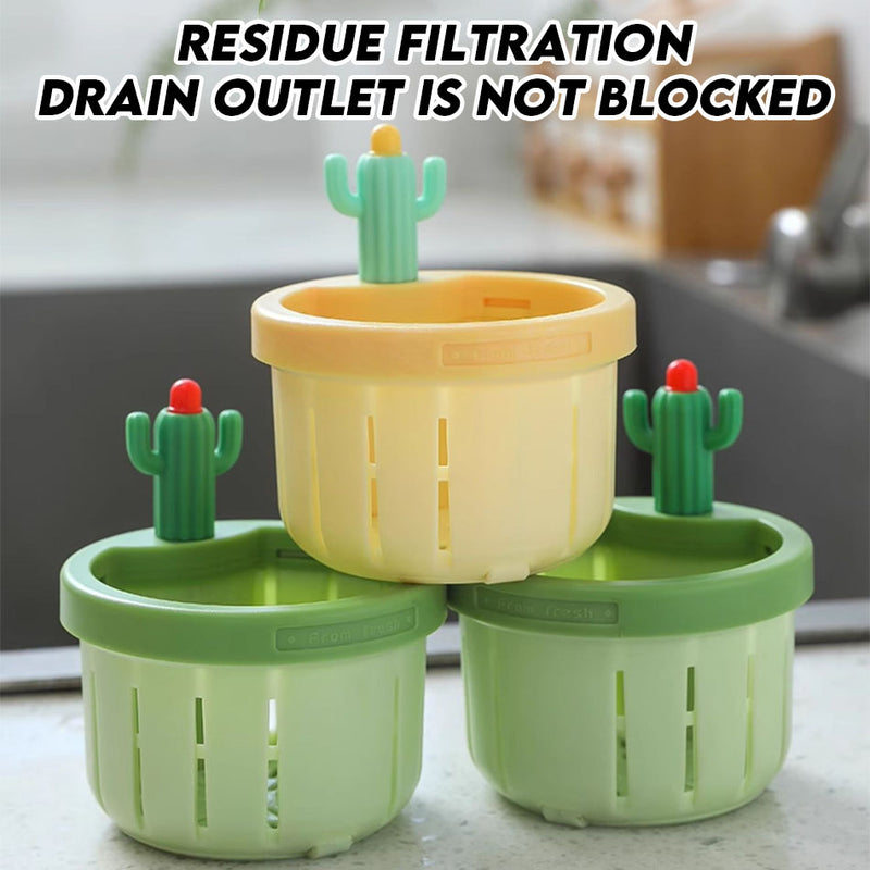 idrop 7.5CM Creative Filtration Waste Cactus Drain Bag / Beg Longkang Kaktus Sisa Penapisan Kreatif 7.5CM / 7.5CM创意过滤废物仙人掌排水袋