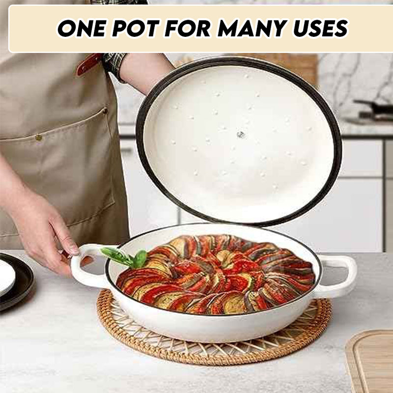 idrop Versatile Cast Iron Wok Perfect for 30CM Ideal for Stir-Frying, Searing, and Slow Cooking / Wok Besi Cor Serbaguna Ideal untuk Menggoreng, Menumis, dan Memasak Perlahan