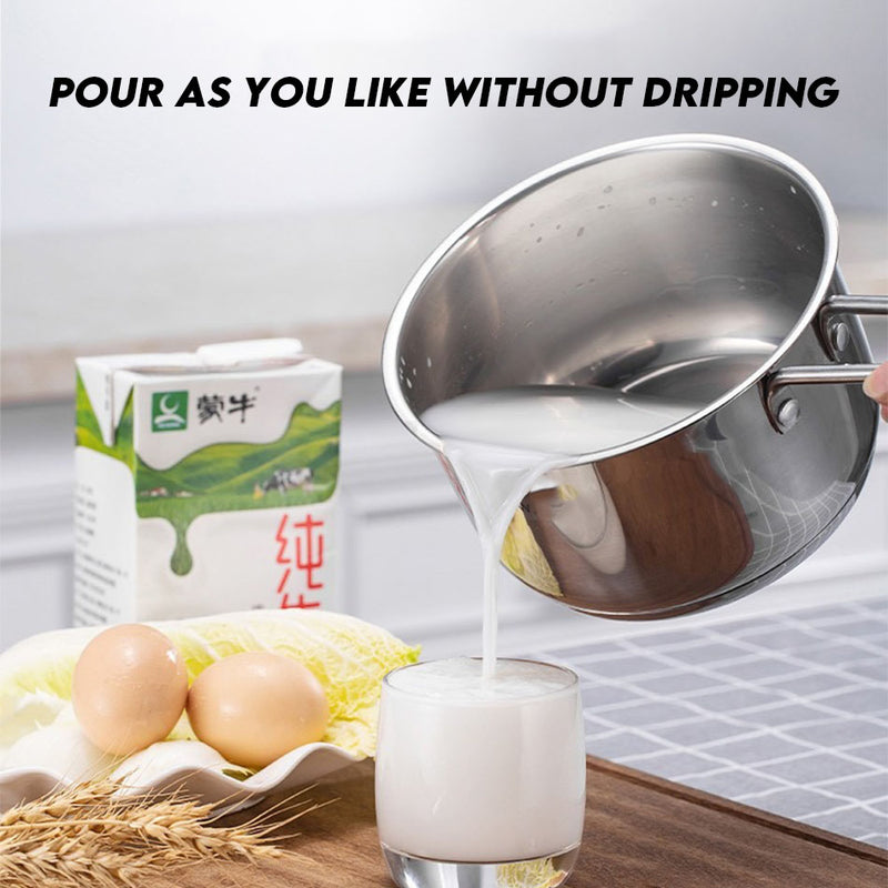 idrop 16CM 304 Multipurpose U-Shaped Handle Milk Pan / Kuali susu pemegang berbentuk U / 16cm U型手柄奶锅