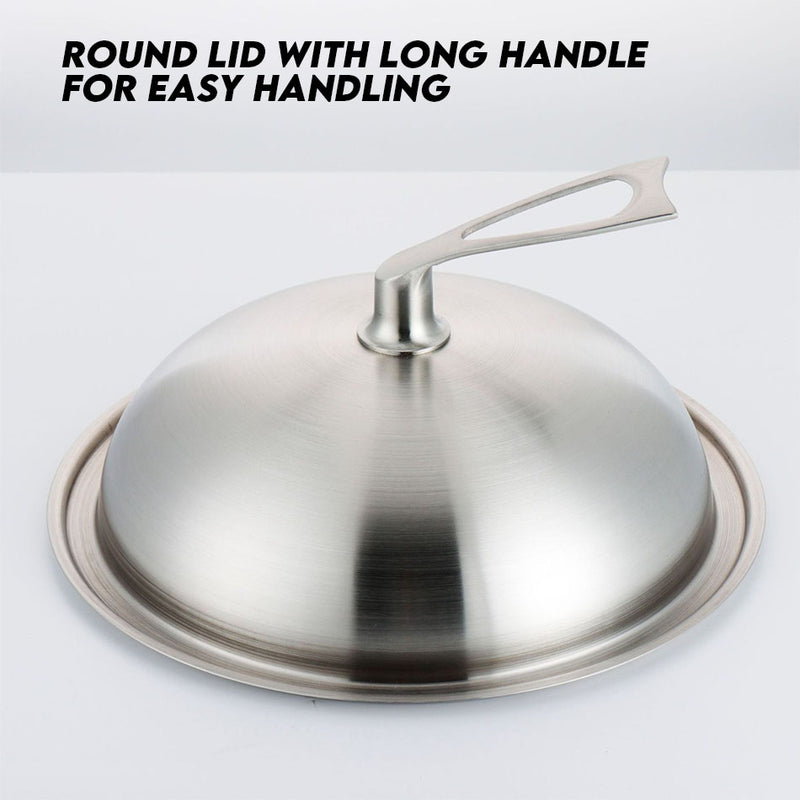 idrop 40CM 316 Two Handles Stainless Steel Non-Stick Cookware Wok Thickened Household / 316 Dua Pemegang Keluli Tahan Karat Alat Memasak Tidak Melekat Kuali Isi Rumah Tebal/316 双柄不锈钢不粘锅炒锅加厚家用