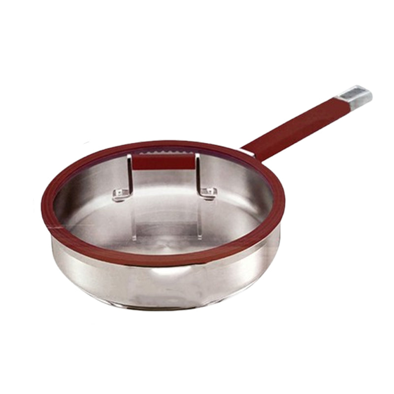 idrop 25CM Uncoated 304 Stainless Steel Frying Pan Household Non-stick Pan Food Grade Thickened Induction Cooker / Kuali 304 Keluli Tahan Karat Tidak Bersalut 25CM Kuali Tidak Lekat Isi Rumah Periuk Aruhan Tebal Gred Makanan / 25CM 无涂层304不锈钢煎锅家用不粘锅食品级电磁炉