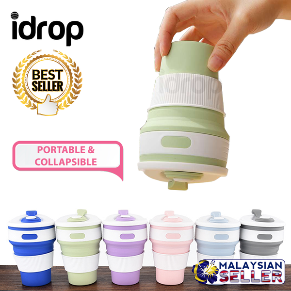 iDrop 350 ml Silicone Portable & Collapsible Telescopic Cup