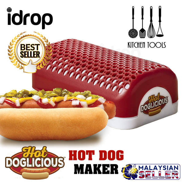 idrop ASTV HOT DOGLICIOUS - Microwave Hot Dog Sausage Cooker Maker