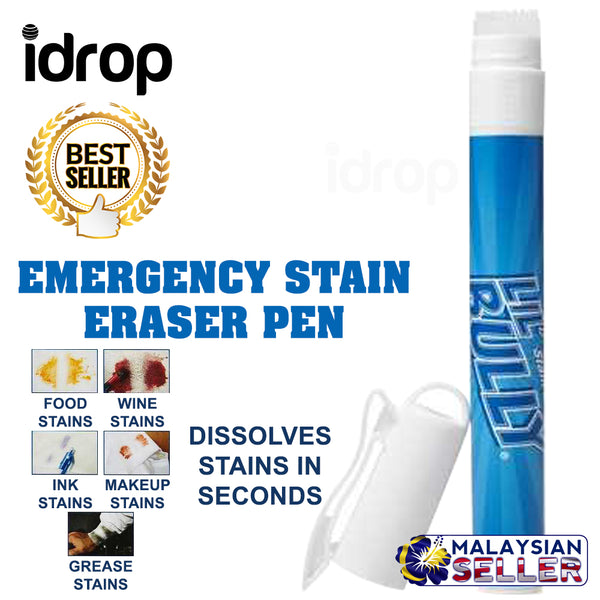 idrop LIL BULLY - Multipurpose Portable Emergency Stain Eraser Remover Pen Dissolve [ 1 Pack ]