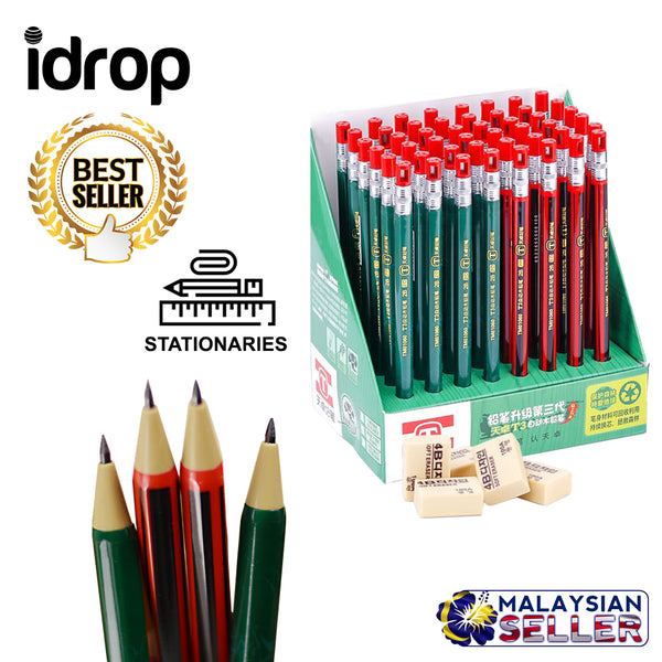 idrop 2B Lead 2.0 mm Automatic Pencil With Back Sharpener Stationary Set For Office Student