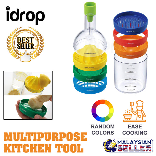 idrop BIN 8 TOOLS - 8 in 1 Multipurpose Kitchen Tool Shaped Like Wine Bottle