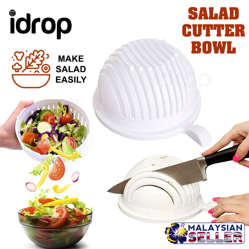 idrop QINGFENG Fast and Easy Salad Maker Cutter Strainer Bowl