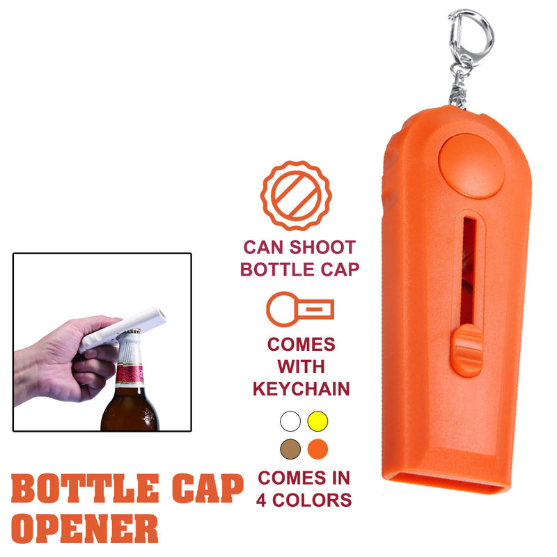 idrop CAP ZAPPA - Multipurpose Bottle Cap Opener and Launcher Shooter with Keychain