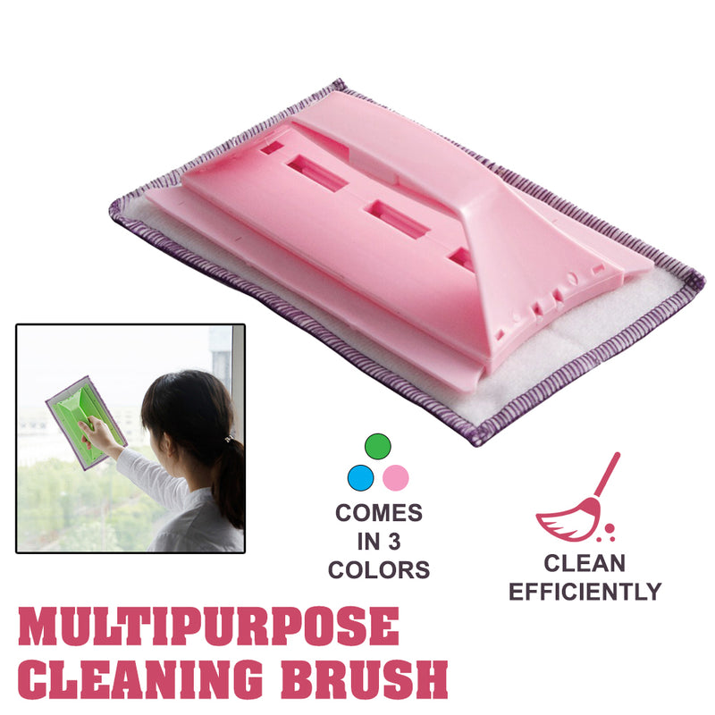 idrop Multipurpose Foldable Microfiber Window Wiping Cloths Glass Cleaning Brush