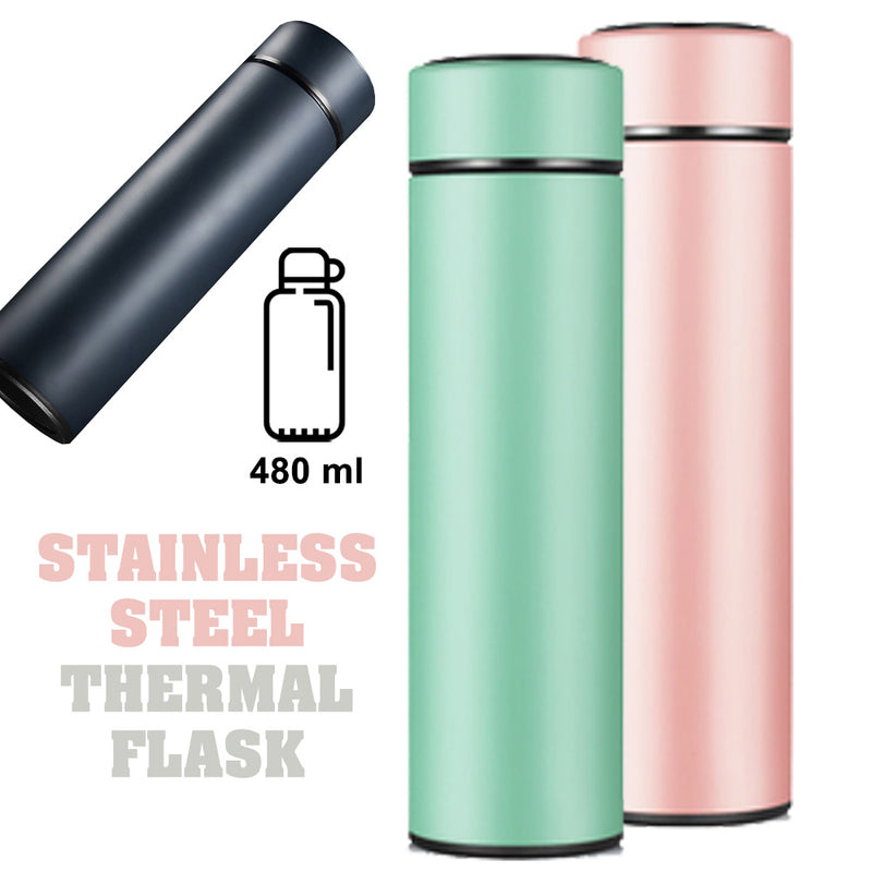 idrop 480 ml Portable Stainless Steel Vacuum Thermal Flask