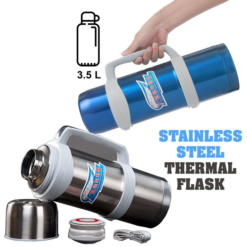 idrop 3.5L Giant Portable Wearable Stainless Steel Vacuum Thermal Flask