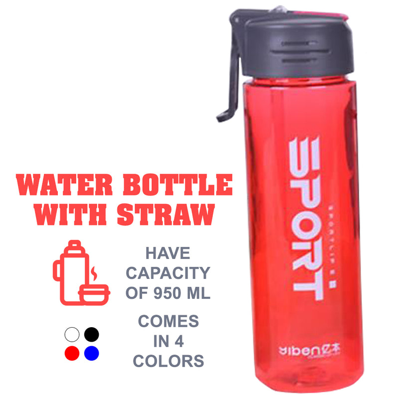 idrop 950 ml Sports Outdoor Water Bottle with Straw