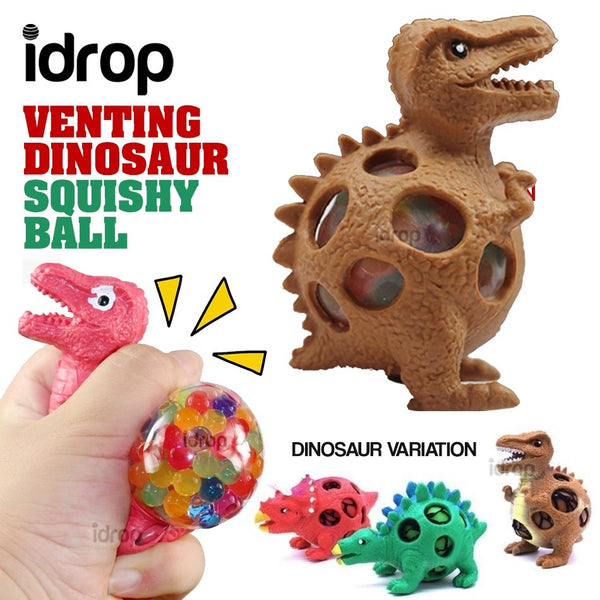 idrop Venting Dinosaur Squishy Ball Stress Relief Mesh Squish Toy [ 1pc ]