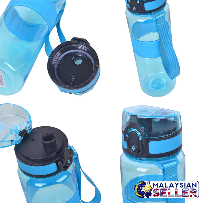 idrop 400 ml Multipurpose Transparent Portable Outdoor Water Bottle