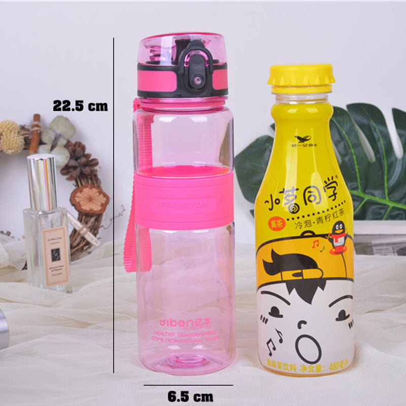 idrop 400 ml Multipurpose Transparent Portable Outdoor Water Bottle