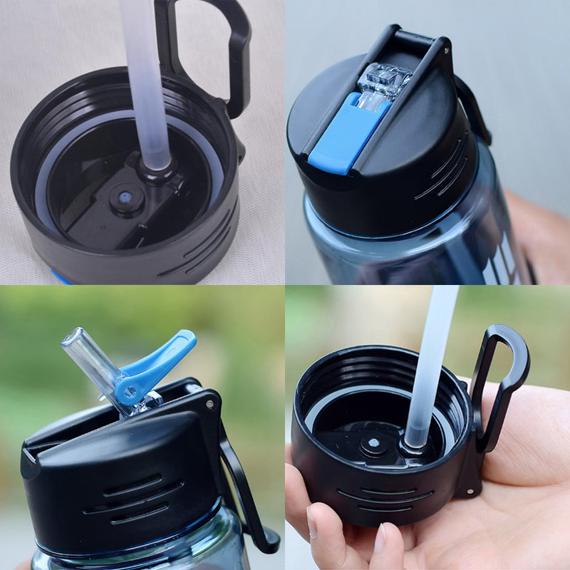 idrop 950 ml Sports Outdoor Water Bottle with Straw