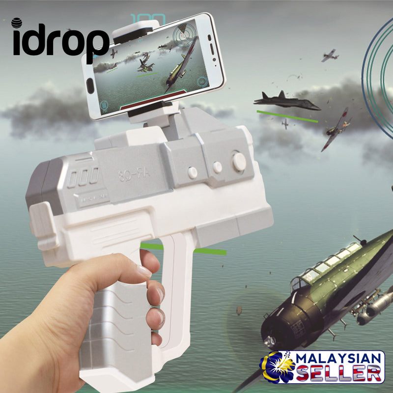 idrop AR-Q8 AR Game Gun Portable Plastic AR Toy with Cell Phone Stand Holder