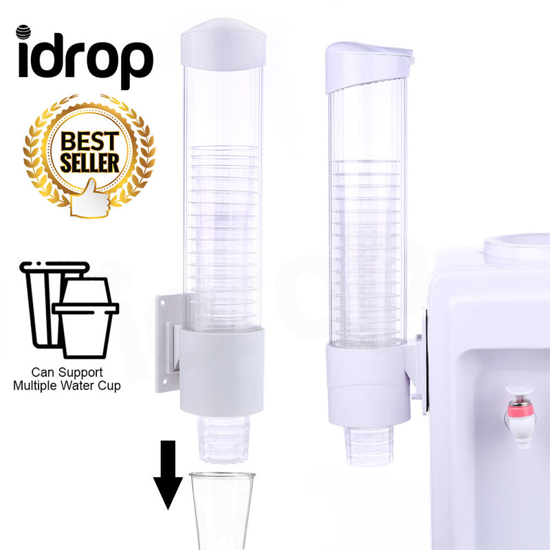 idrop Classic Plastic Pull-Type Water Cup Dispenser for Below 7.6cm Cup