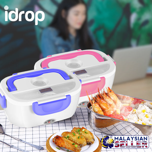 idrop Portable Electric Lunch Box Healthy Food Stainless Steel Inner