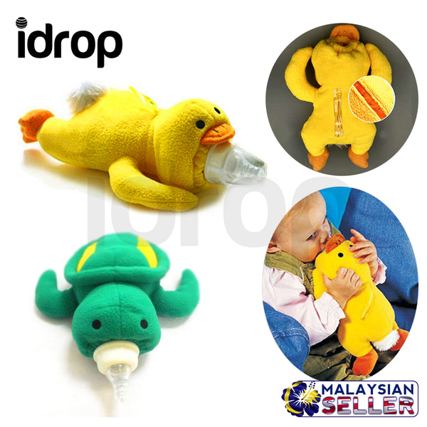 idrop Cartoon Animal Baby Feeding Bottle Plush Pouch Covers Nursing Keep Warm Holders Case