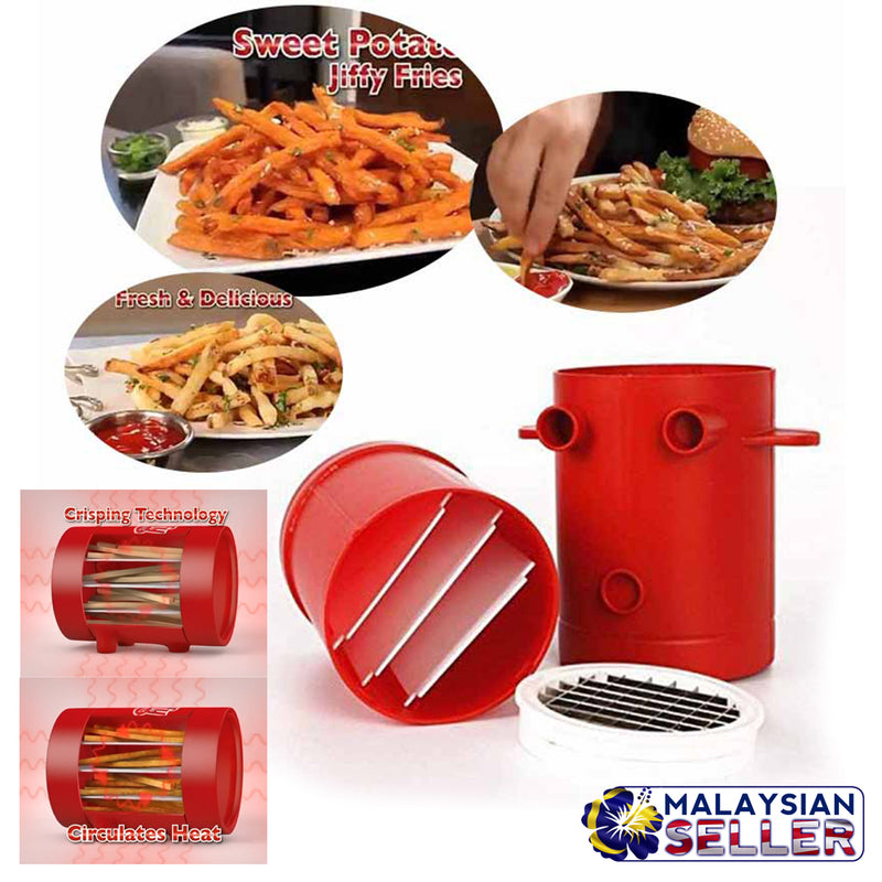 idrop 2 in 1 Jiffy Fries Cutter Machine and Microwave Container