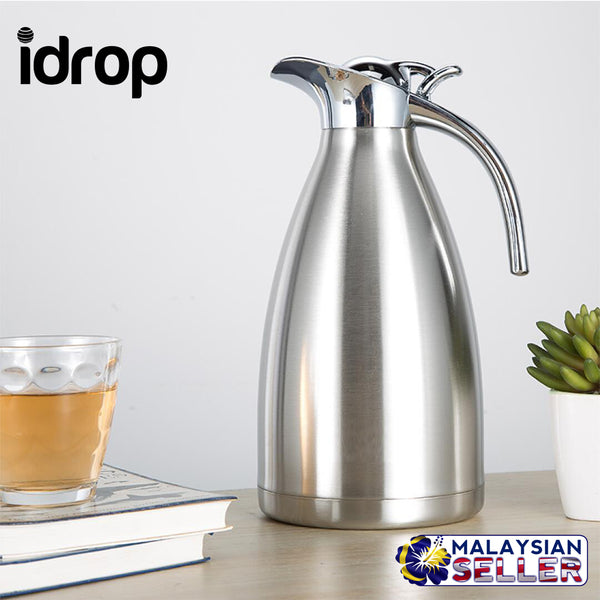 idrop Stainless Steel Insulation Household Vacuum Jug 2L