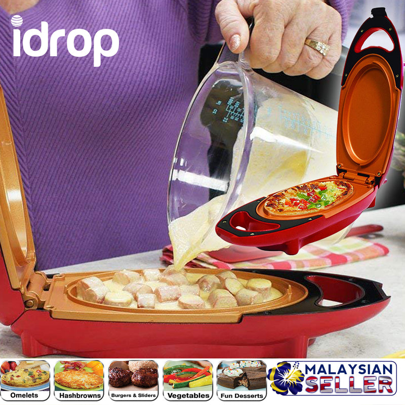 idrop Double-Coated Non-Stick Electric Meal Maker