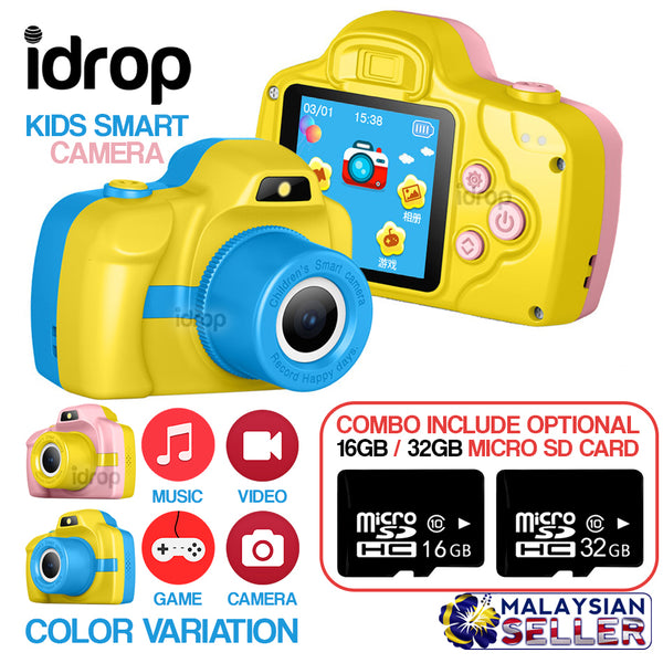 idrop Kid's Smart Camera + Micro SD Card [ 16GB / 32GB ]